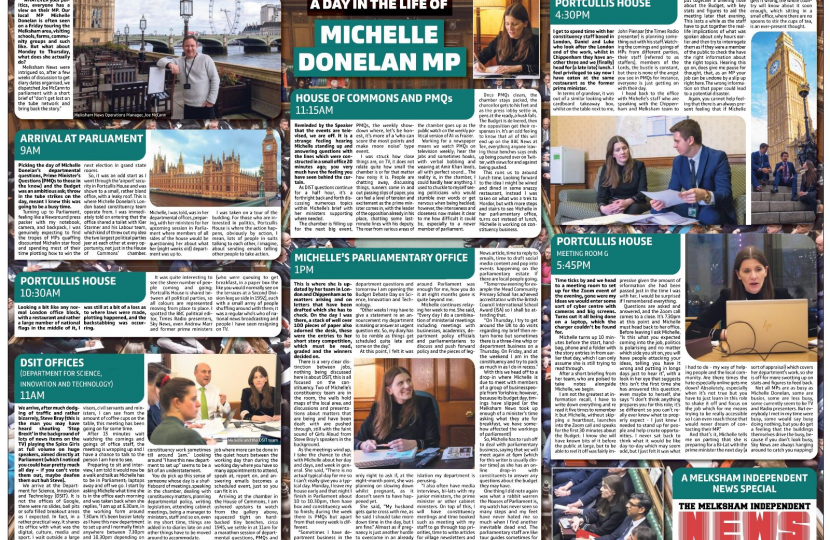 A Day In The Life Of Michelle Donelan MP From Melksham Independent News