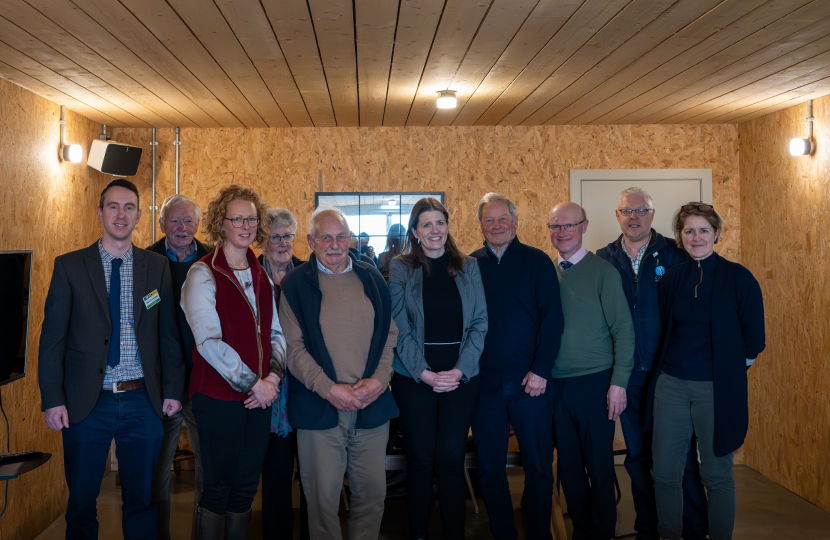 Michelle with farmers 