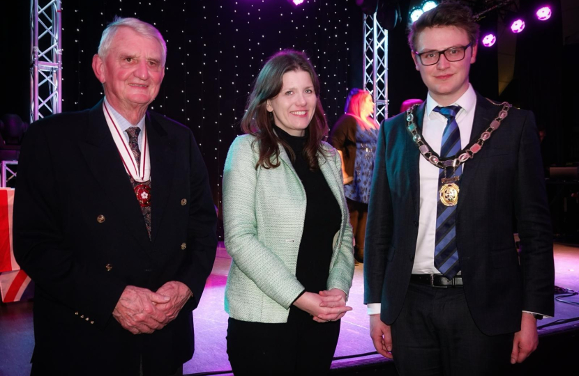 Michelle with Melksham Mayor - Cllr Simon Crundell