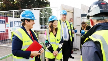 Michelle in high-vis