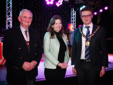 Michelle with Melksham Mayor - Cllr Simon Crundell