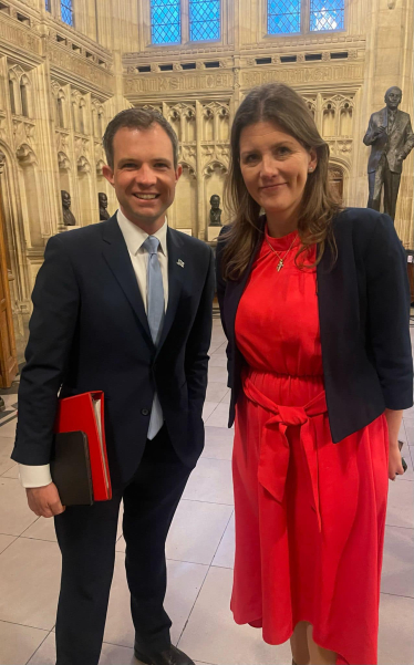 Michelle and Minister for Solar, Andrew Bowie MP